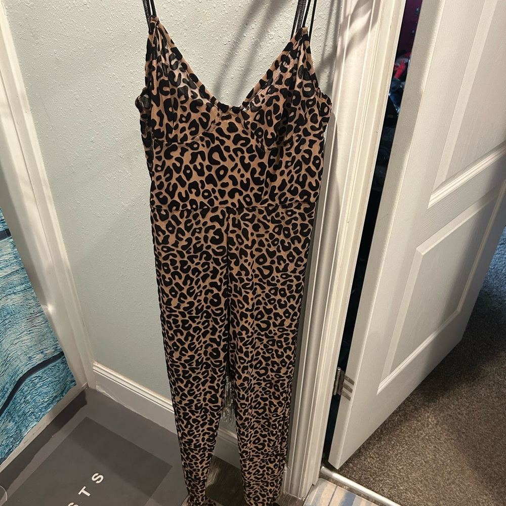 Leopard Print Jumpsuit